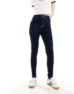 Pimkie Skinny High Waisted Jeans In Dark Wash For Women