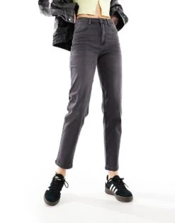 Pimkie High Waisted Skinny Jeans In Washed Grey For Women Dark Grey -Cheap Fashnado Store 205780051 4