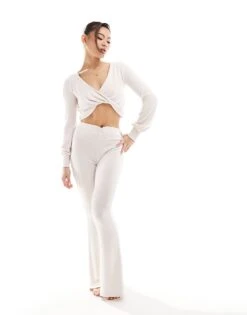Boux Avenue Twist Detail Lounge Set In Cream -Cheap Fashnado Store 205922284 1 cream