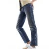 Pimkie Straight Leg Jeans In Mid Blue Wash For Women