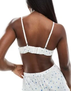 Boux Avenue Mix & Match Ditsy Floral Pyjama Bralette In Ivory For Women -Cheap Fashnado Store 206156231 4