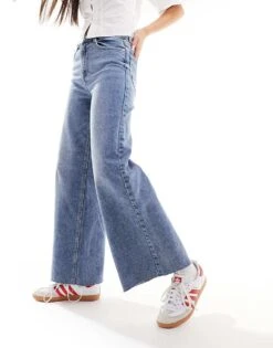 Pimkie Wide Leg Jeans In Light Blue Wash For Women Double Stone -Cheap Fashnado Store 206306349 1 doublestone 1