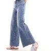 Pimkie Wide Leg Jeans In Light Blue Wash For Women Double Stone -Cheap Fashnado Store 206306349 1 doublestone