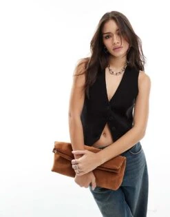 Pimkie Tailored Waistcoat In Black For Women