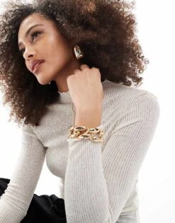 Pimkie Seam Detail High Neck Top In Ecru For Women 9 Pimkie Seam Detail High Neck Top In Ecru For Women -Cheap Fashnado Store 206315741 3