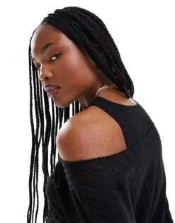 Pimkie 2 In 1 Vest Top And Long Sleeve Sheer T-shirt In Black For Women -Cheap Fashnado Store 206316639 4