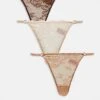 Boux Avenue Cora Scallop Lace Tanga Thong 3 Pack In Multi For Women -Cheap Fashnado Store 206367116 1 multi