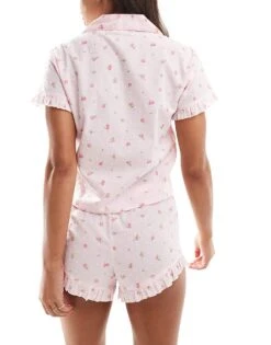Boux Avenue Rose Print Revere Pyjama Set In Pink For Women 10 Boux Avenue Rose Print Revere Pyjama Set In Pink For Women -Cheap Fashnado Store 206367339 4