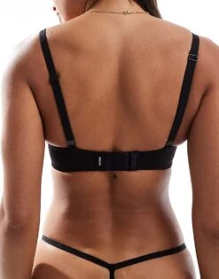 Boux Avenue Non-wired Plunge Bra In Black For Women -Cheap Fashnado Store 206450016 3