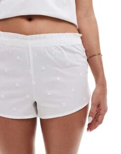 Boux Avenue Dobby Heart Cami Pyjama Set In Ivory For Women -Cheap Fashnado Store 206455825 4