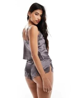 Boux Avenue Amelia Cami Pyjama Set In Grey For Women -Cheap Fashnado Store 206455868 3