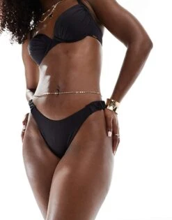 Boux Avenue Ruched Bikini In Black -Cheap Fashnado Store 206471379 1 black