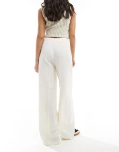 Pimkie Tailored Straight Leg Trouser In Ecru For Women -Cheap Fashnado Store 206472176 3