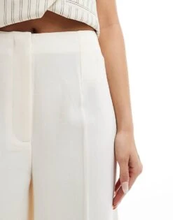 Pimkie Tailored Straight Leg Trouser In Ecru For Women -Cheap Fashnado Store 206472176 5