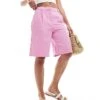 Pimkie Tailored Jorts Co-ord In Pink For Women -Cheap Fashnado Store 206676931 1 pink