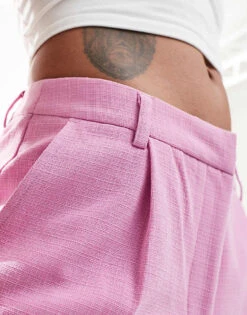 Pimkie Tailored Jorts Co-ord In Pink For Women 11 Pimkie Tailored Jorts Co-ord In Pink For Women -Cheap Fashnado Store 206676931 4