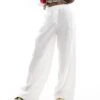 Pimkie Wide Leg Trousers In White For Women -Cheap Fashnado Store 206776634 1 white