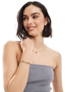 Pimkie Ribbed Bandeau Top In Charcoal For Women -Cheap Fashnado Store 206777458 4