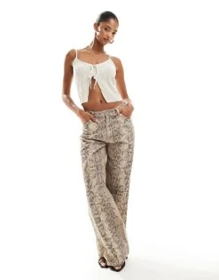 Pimkie Plisse Tie Front Cami Top In White For Women -Cheap Fashnado Store 206828186 3