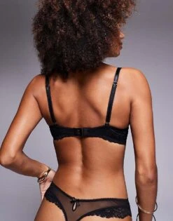 Boux Avenue Lana Plunge Lace Bra In Black For Women -Cheap Fashnado Store 206834680 4