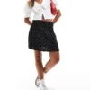 Pimkie Mini Skirt In Black Polka Dot For Women