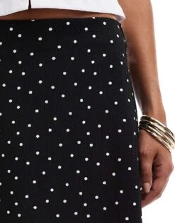 Pimkie Mini Skirt In Black Polka Dot For Women -Cheap Fashnado Store 206834902 5
