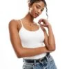 Pimkie Lace Up Back Detail Body In White For Women 2 Pimkie Lace Up Back Detail Body In White For Women -Cheap Fashnado Store 206834965 1 white