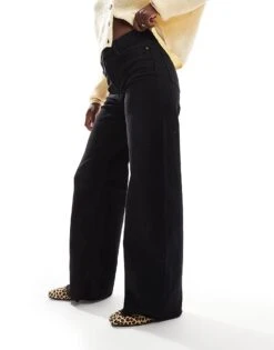 Pimkie High Waisted Wide Leg Jeans In Black For Women -Cheap Fashnado Store 206970310 5