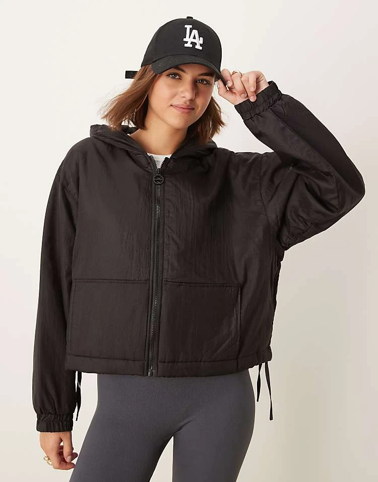 Pimkie Hooded Bomber Jacket In Black For Women 7 Pimkie Hooded Bomber Jacket In Black For Women - Image 5