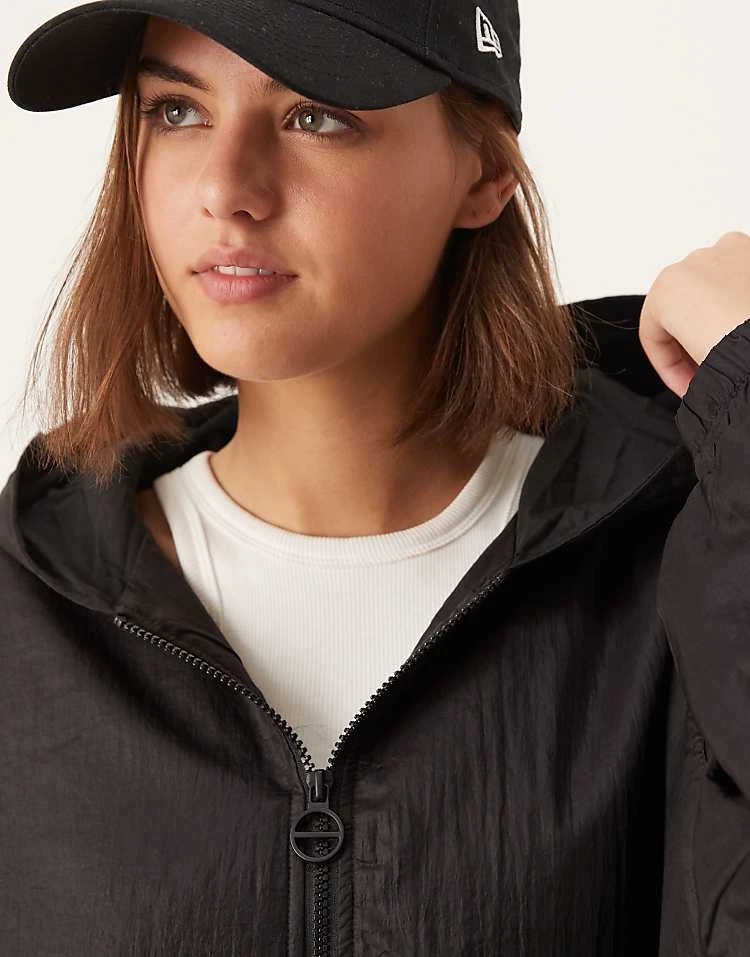 Pimkie Hooded Bomber Jacket In Black For Women 4 Pimkie Hooded Bomber Jacket In Black For Women - Image 2
