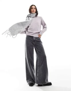 Pimkie Crew Neck Jumper In Grey Marl For Women Warm Lilac -Cheap Fashnado Store 207124441 3