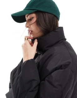 Pimkie Funnel Neck Cropped Padded Jacket In Black For Women -Cheap Fashnado Store 207133372 3