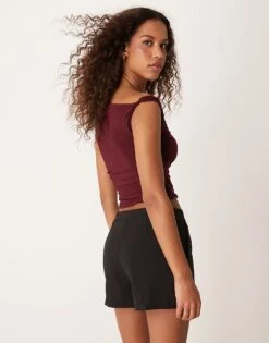 Pimkie Tailored Skort In Black For Women -Cheap Fashnado Store 207134223 4