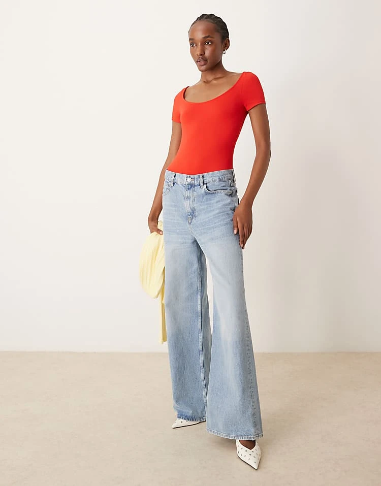 Pimkie Slinky Scoop Neck Body In Red For Women 5 Pimkie Slinky Scoop Neck Body In Red For Women - Image 3