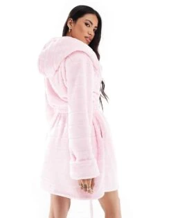 Boux Avenue Fur Plush Short Robe In Pink For Women 10 Boux Avenue Fur Plush Short Robe In Pink For Women -Cheap Fashnado Store 207269807 4