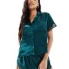 Boux Avenue Amelia Short Revere Set In Emerald For Women 1 Boux Avenue Amelia Short Revere Set In Emerald For Women -Cheap Fashnado Store 207269877 1 emerald