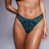 Boux Avenue Pretty Lace Tanga Thong In Emerald For Women Emerald Green -Cheap Fashnado Store 207269913 1 emeraldgreen