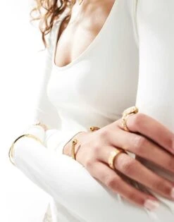 Pimkie Slinky Long Sleeve Wide Scoop Neck Top In White For Women -Cheap Fashnado Store 207440986 4