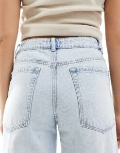 Pimkie Wide Leg High Waist Jeans In Light Blue For Women -Cheap Fashnado Store 207515006 4