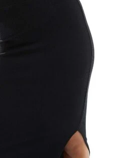 Pimkie Ribbed Column Jersey Midi Skirt With Side Split In Black For Women -Cheap Fashnado Store 207522950 5
