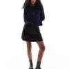 Pimkie Ruffle Mini Skirt In Black For Women