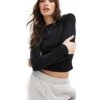 Pimkie Wide Neck Fine Rib Long Sleeve Top In Black For Women -Cheap Fashnado Store 207637804 1 black