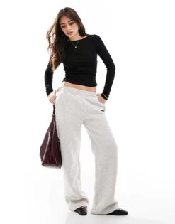 Pimkie Wide Neck Fine Rib Long Sleeve Top In Black For Women -Cheap Fashnado Store 207637804 3