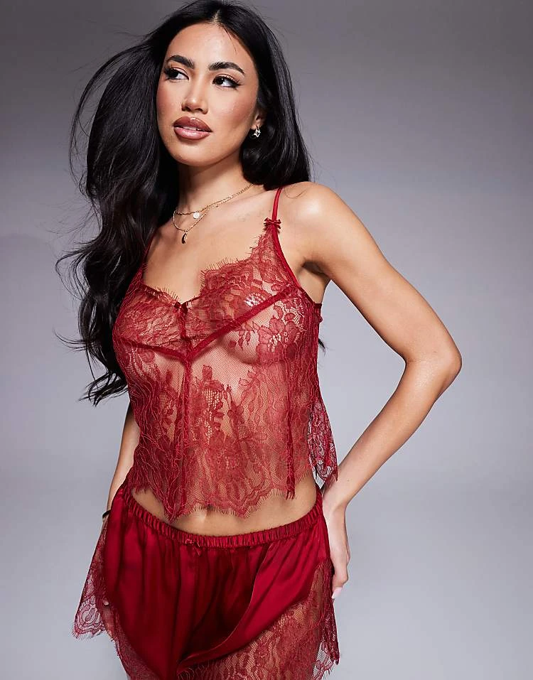 Boux Avenue Lace Cami And Short Set In Red For Women 7 Boux Avenue Lace Cami And Short Set In Red For Women - Image 5