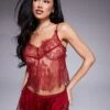 Boux Avenue Lace Cami And Short Set In Red For Women -Cheap Fashnado Store 207773904 1 red