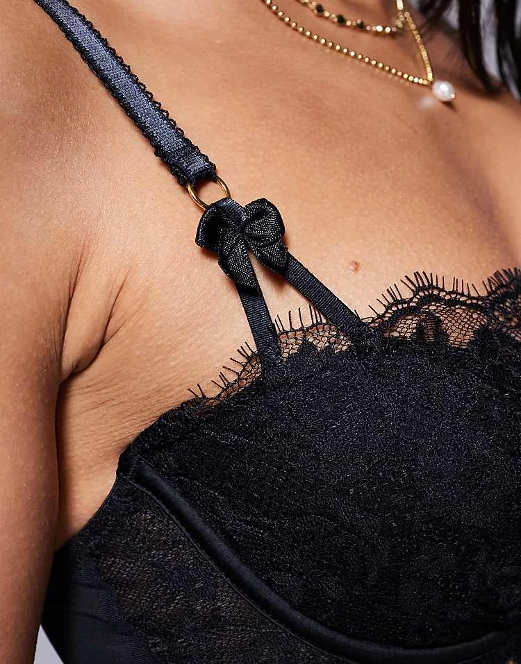 Boux Avenue Floretta Lace Balconette Bra In Black For Women 6 Boux Avenue Floretta Lace Balconette Bra In Black For Women - Image 4