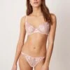 Boux Avenue Bow & Floral Lingerie Set In Pink