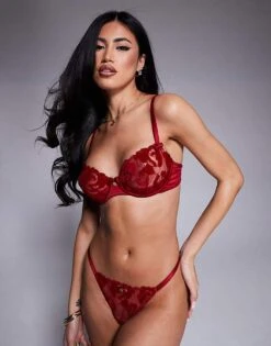 Boux Avenue Rosetta Lingerie Set In Red